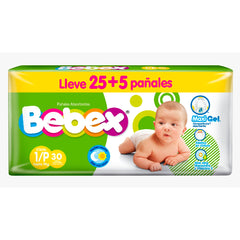 Pañales Bebex Etapa 1/P Pague 25 lleve 30