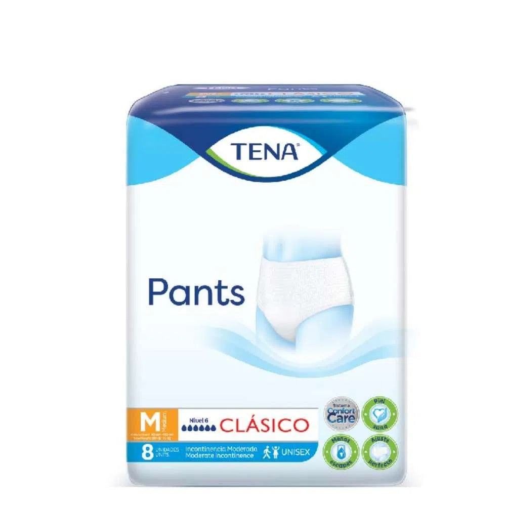 Pañales Tena Pants Clasic Talla M x 8 Unds