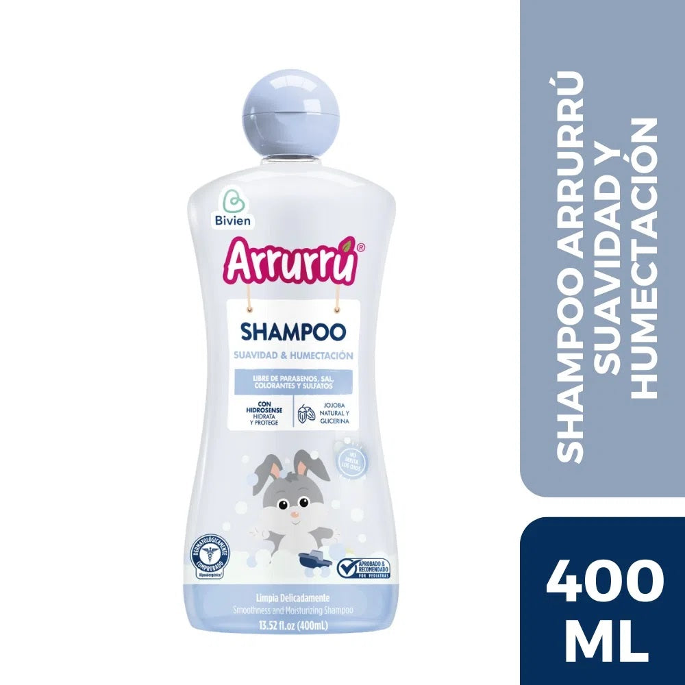 Shampoo Arrurru Suavidad y humectación x 400 ml